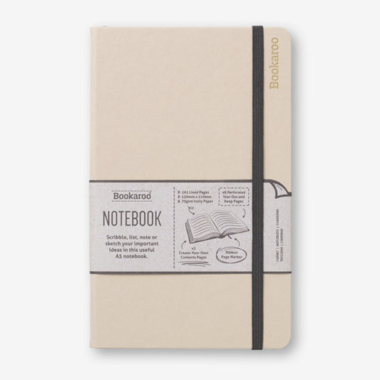 Bookaroo Notebook (A5) Journal - Cream