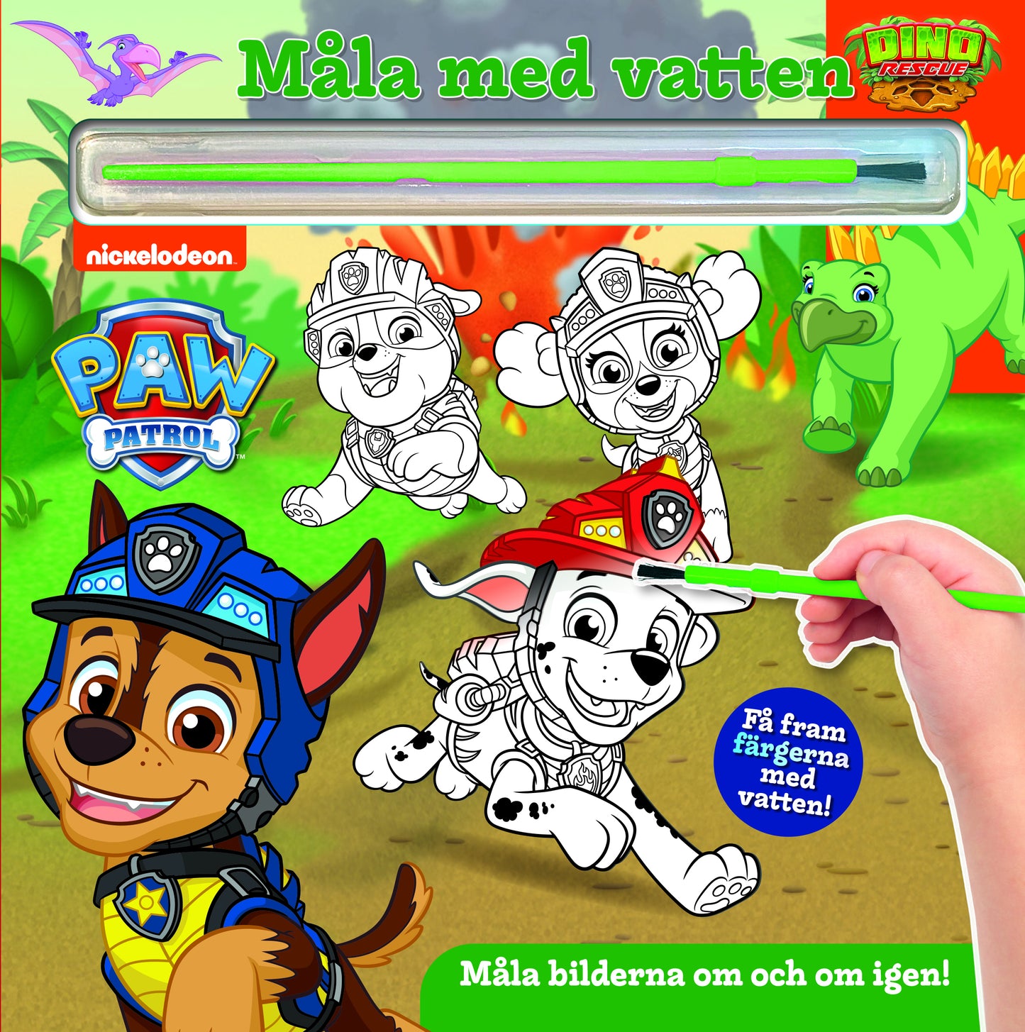 Måla med vatten: Paw Patrol Dino