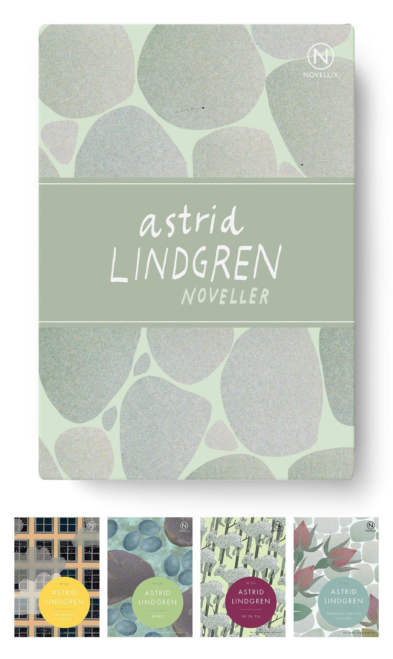 Novellix Presentask med fyra noveller av Astrid Lindgren