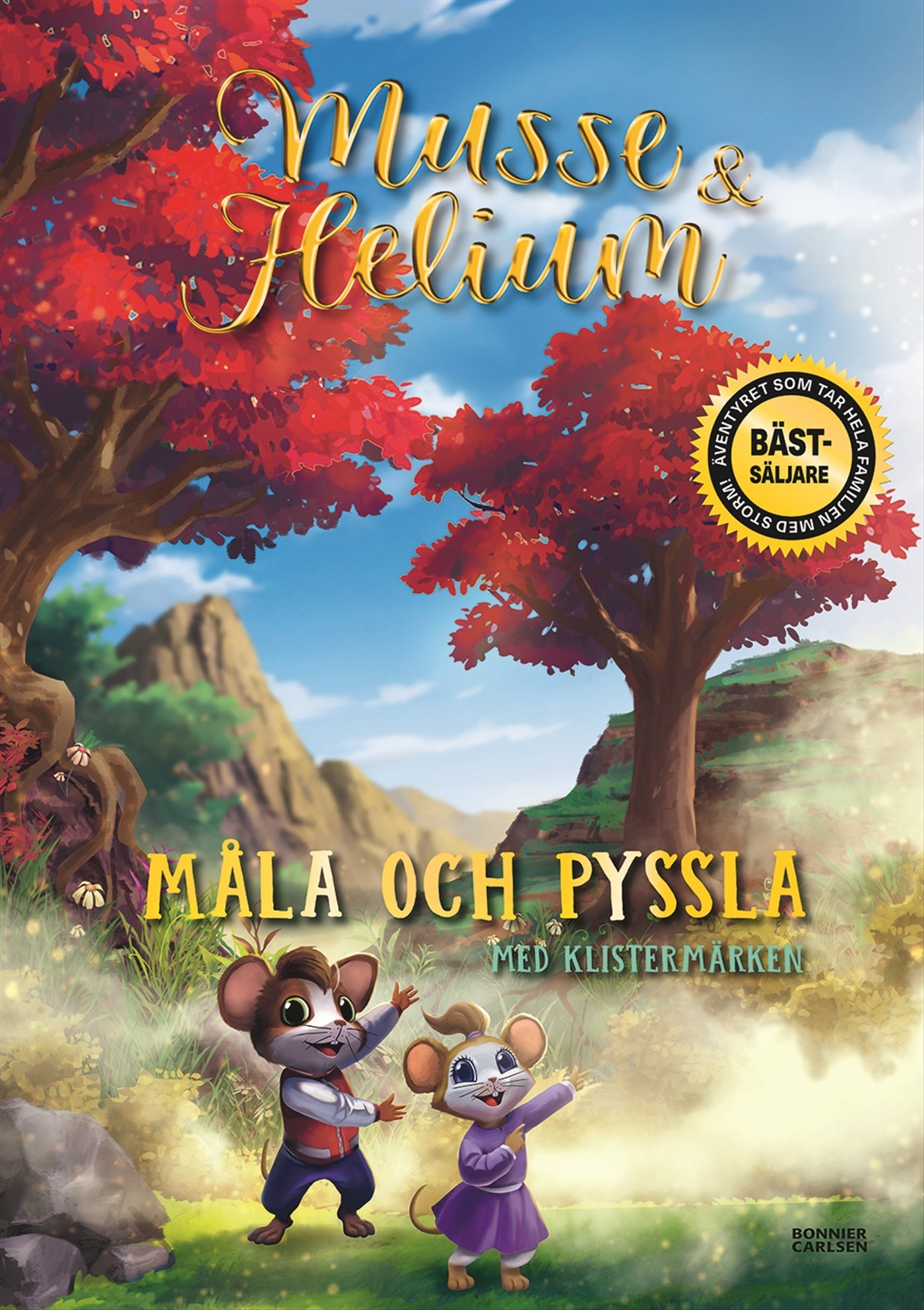Musse & Helium: Måla och pyssla med klistermärken