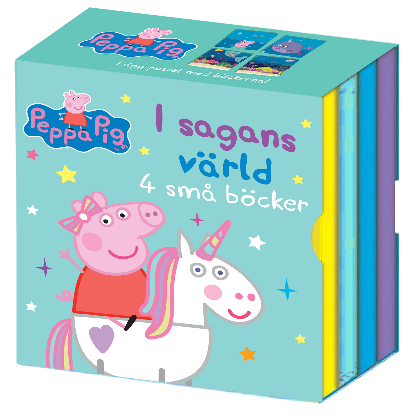 Greta Gris: I sagans värld 4 små böcker