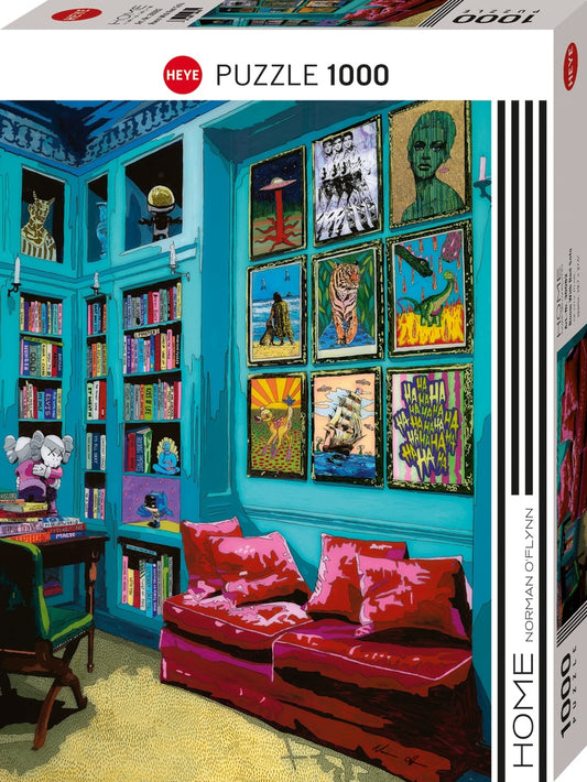 Heye Room with Red Sofa Pussel 1000 bitar