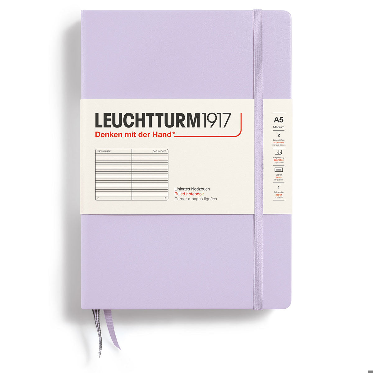 LT NOTEBOOK A5 Hard Ruled Lilac