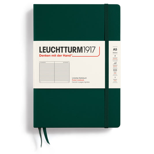 LT NOTEBOOK A5 Hard Ruled Forest Green