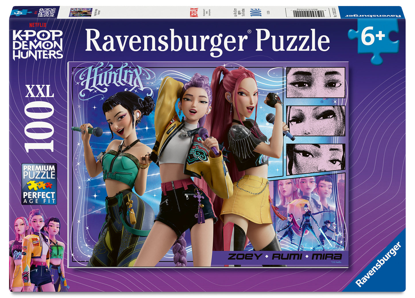Ravensburger K-Pop Demon Hunters: Happy fans, happy Honmoon! Pussel 100 bitar