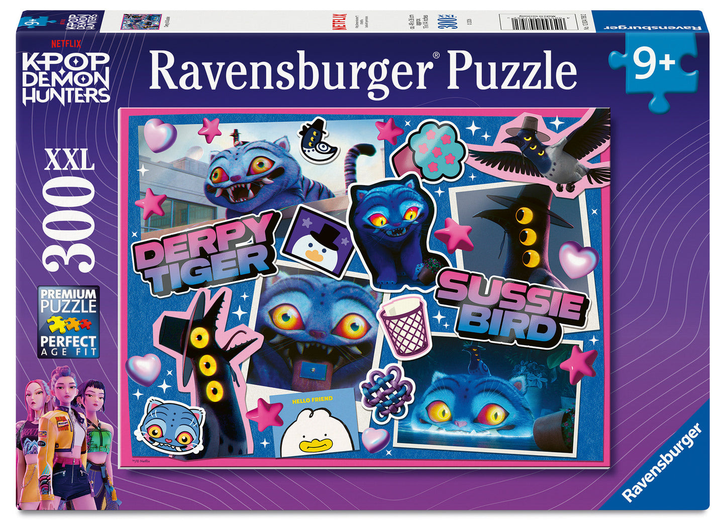 Ravensburger K-Pop Demon Hunters: Derpy & Sussie Pussel 300 bitar