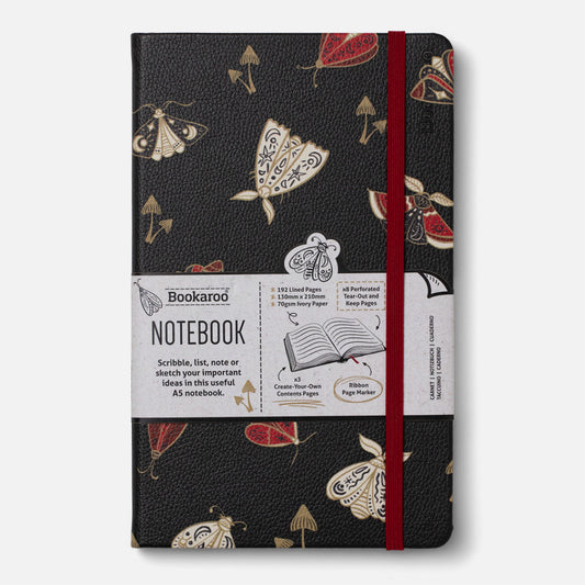 Bookaroo A5 Journal - Moths