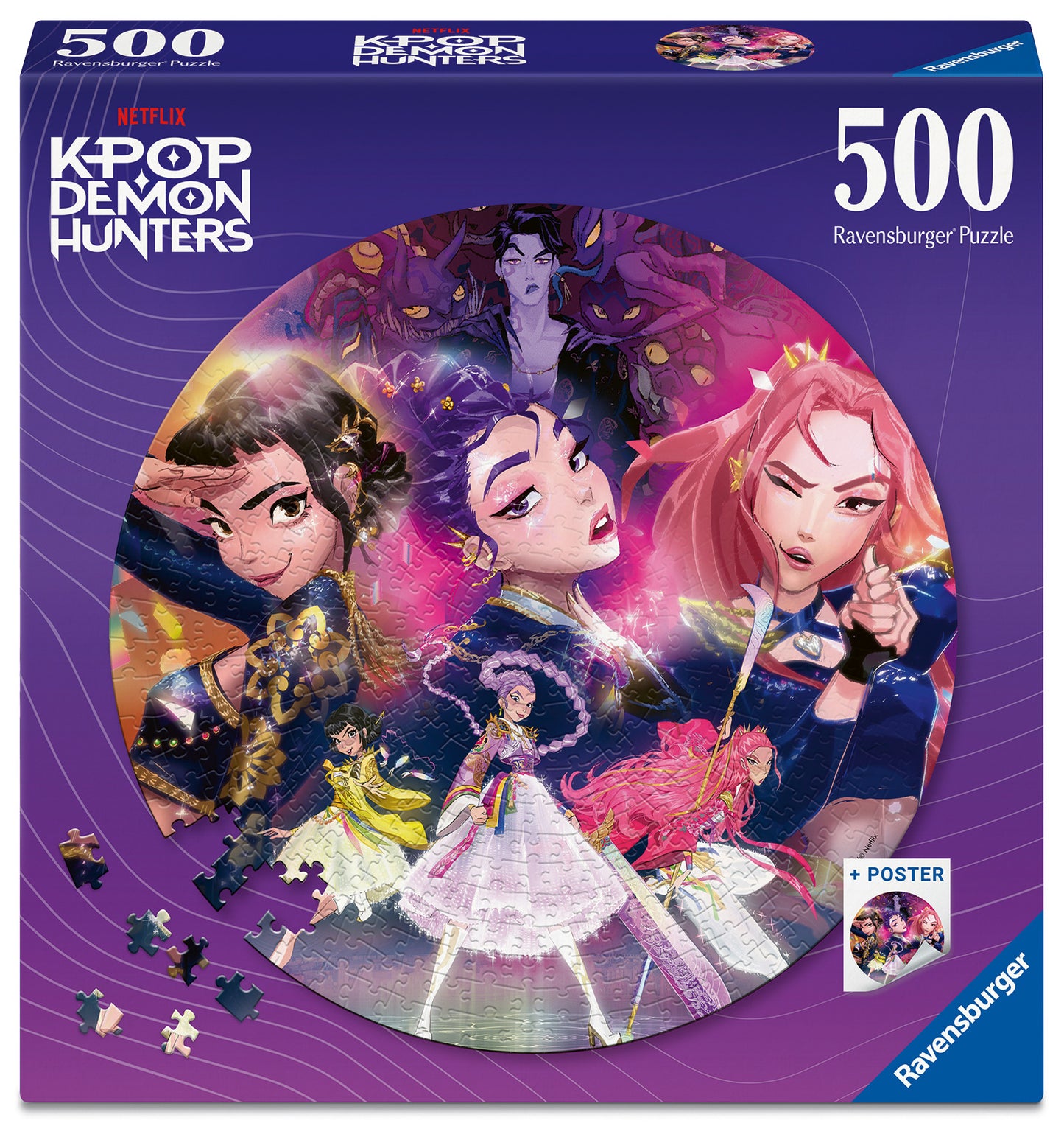K-Pop Demon Hunters Pussel Circle 500 bitar