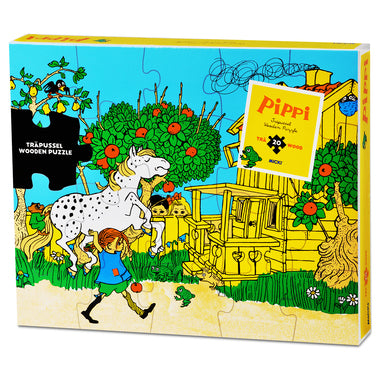 Micki Pippi träpussel 20 bitar