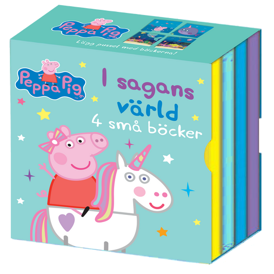 Greta Gris: I sagans värld 4 små böcker