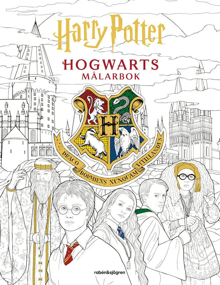 Harry Potter Hogwarts målarbok