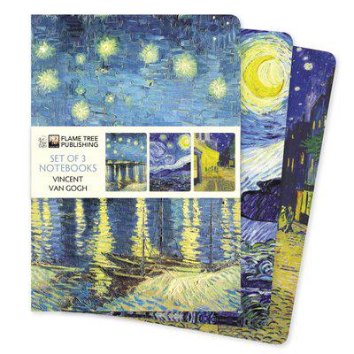 Flame Tree Vincent van Gogh Set of 3 Standard Notebooks